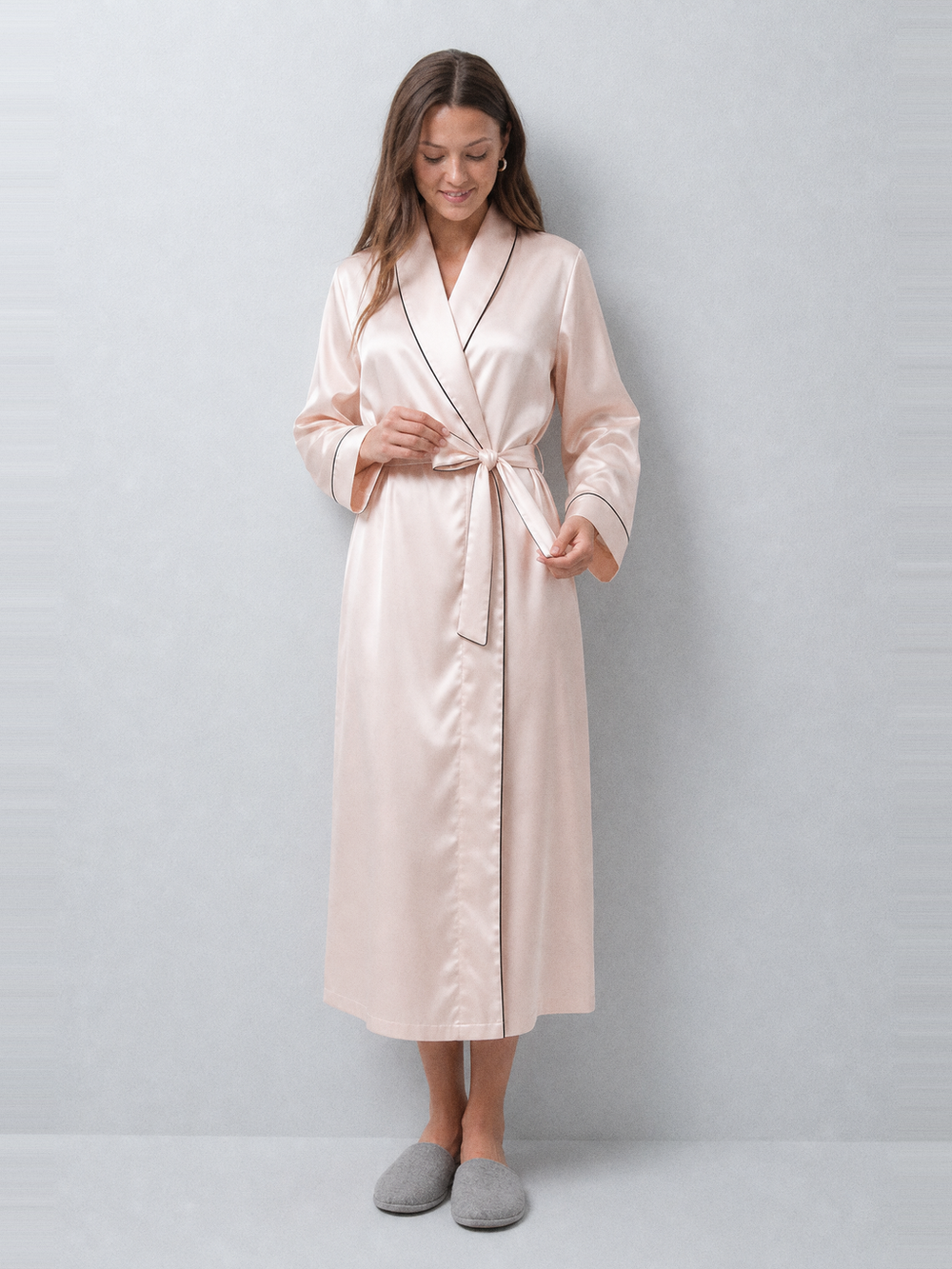 Robe de chambre élégante – ceinture et poches
