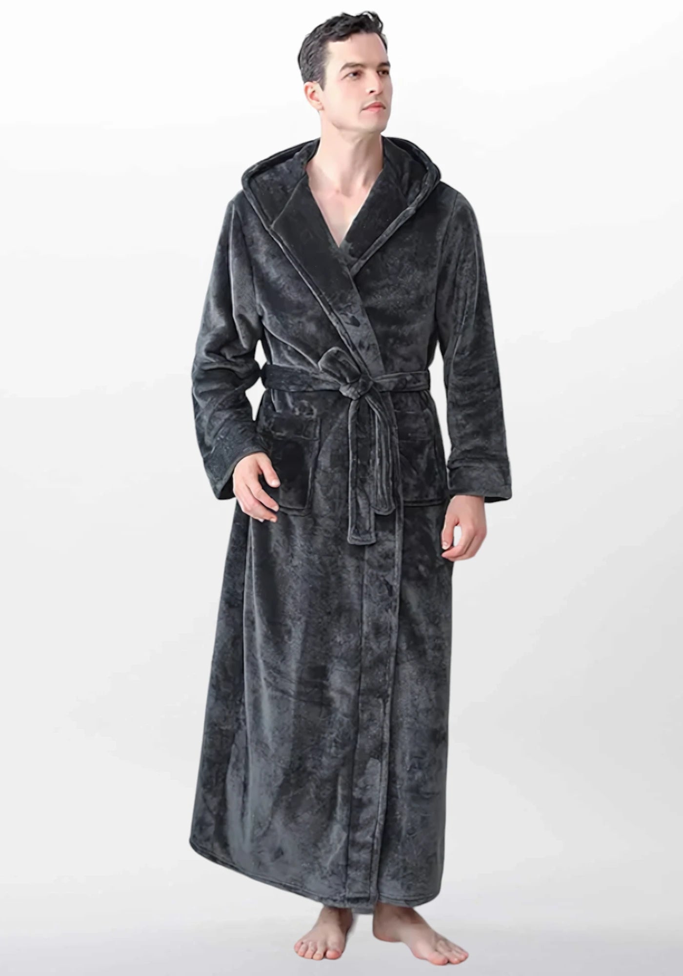 Robe de chambre en polaire pour homme