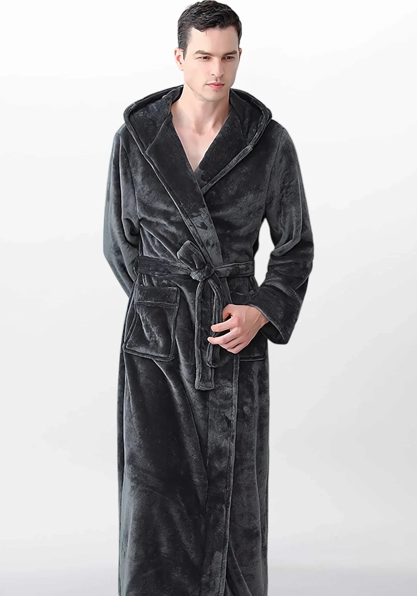 Robe de chambre en polaire pour homme