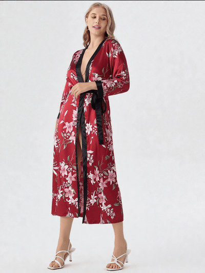 Robe de chambre en satin femme grande taille - Ma robe de chambre