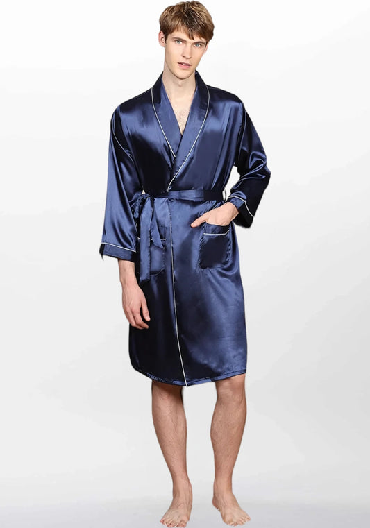 Robe de chambre en soie homme luxe