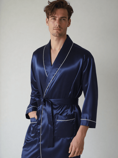 Robe de chambre en soie homme luxe - Ma robe de chambre