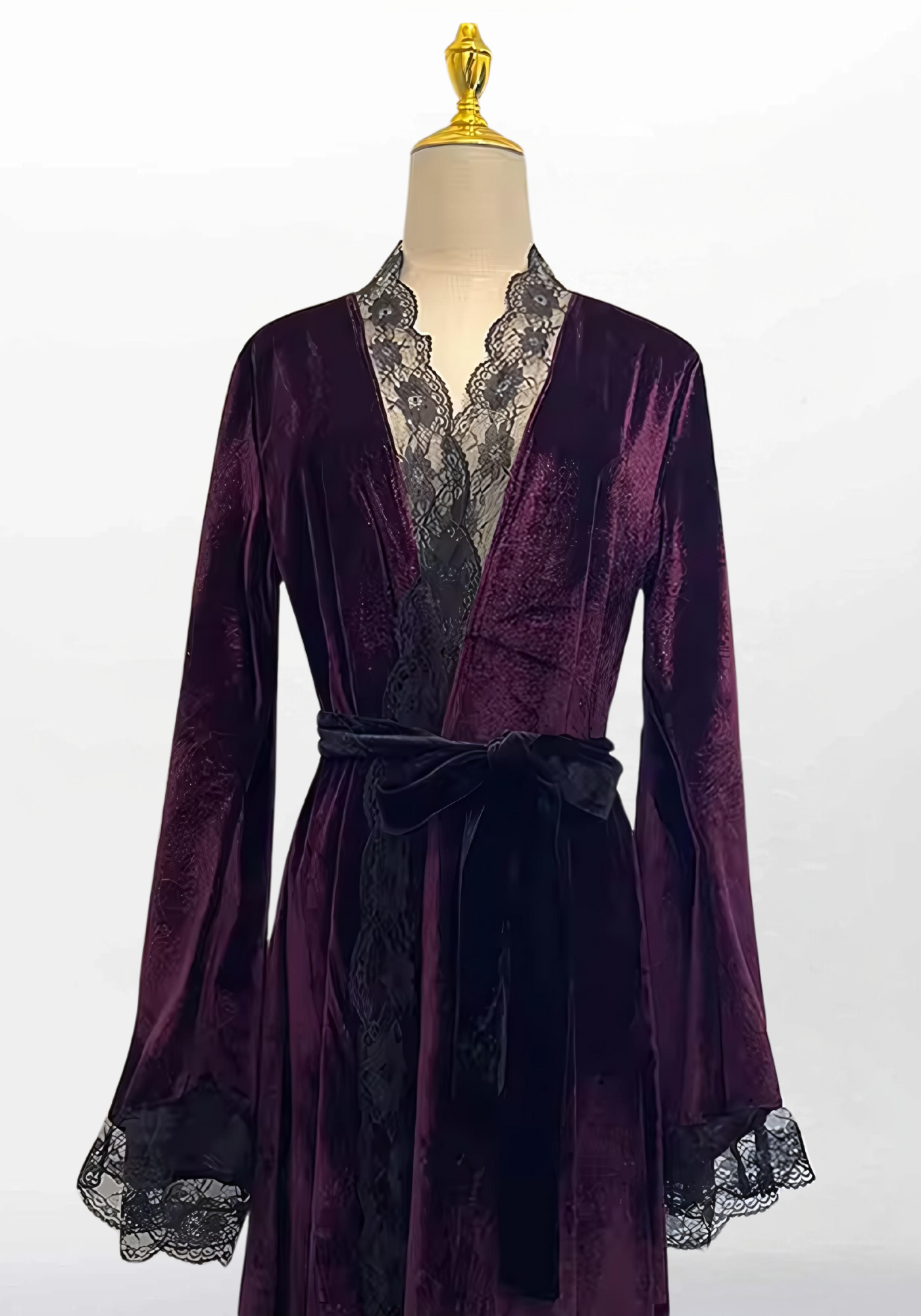 Robe de chambre en velours femme