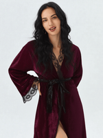Robe de chambre en velours femme - Vignette | Ma robe de chambre