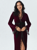 Robe de chambre en velours femme - Vignette | Ma robe de chambre