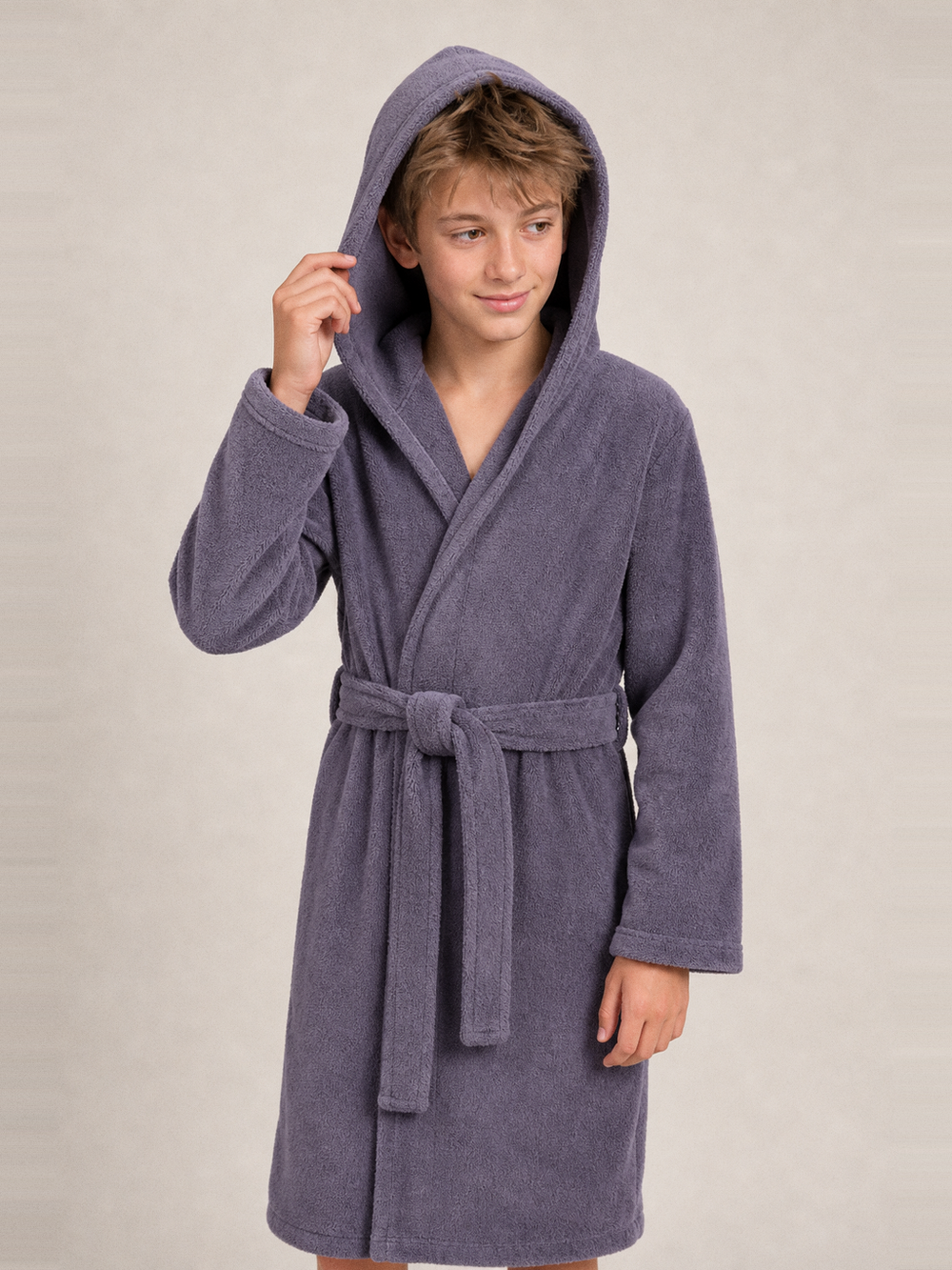 Robe de chambre enfant 14 ans mixte – capuche