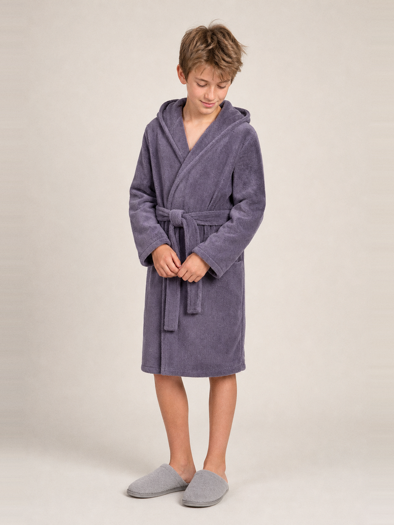 Robe de chambre enfant 14 ans mixte – portée de face