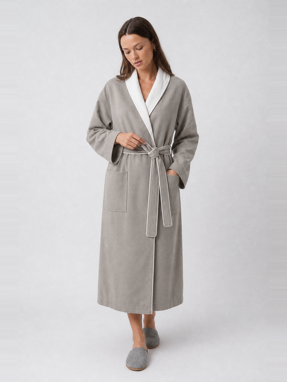Robe de chambre épaisse – ceinture et poches