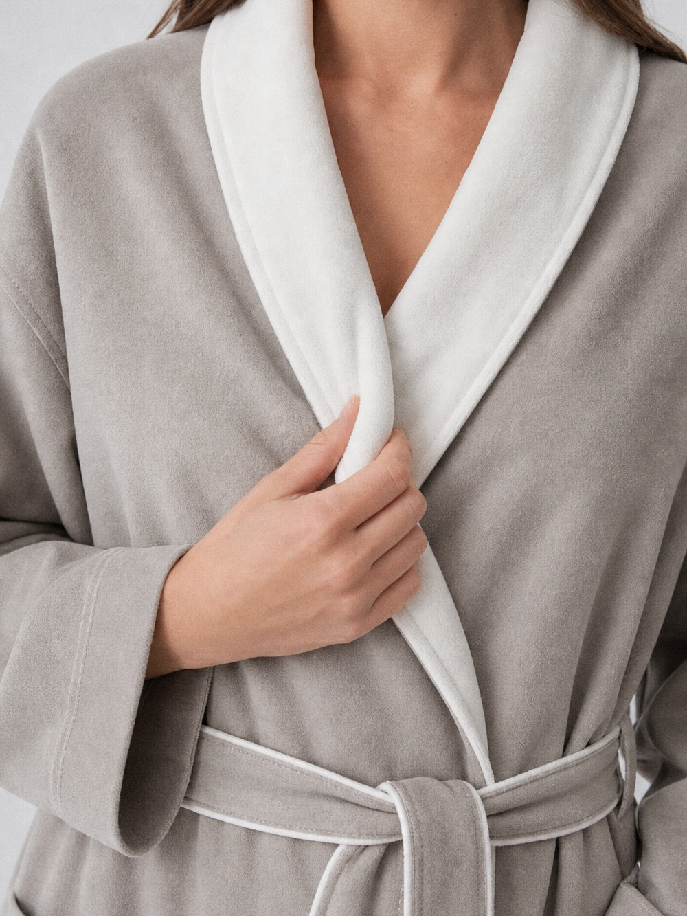 Robe de chambre épaisse – gros plan matière