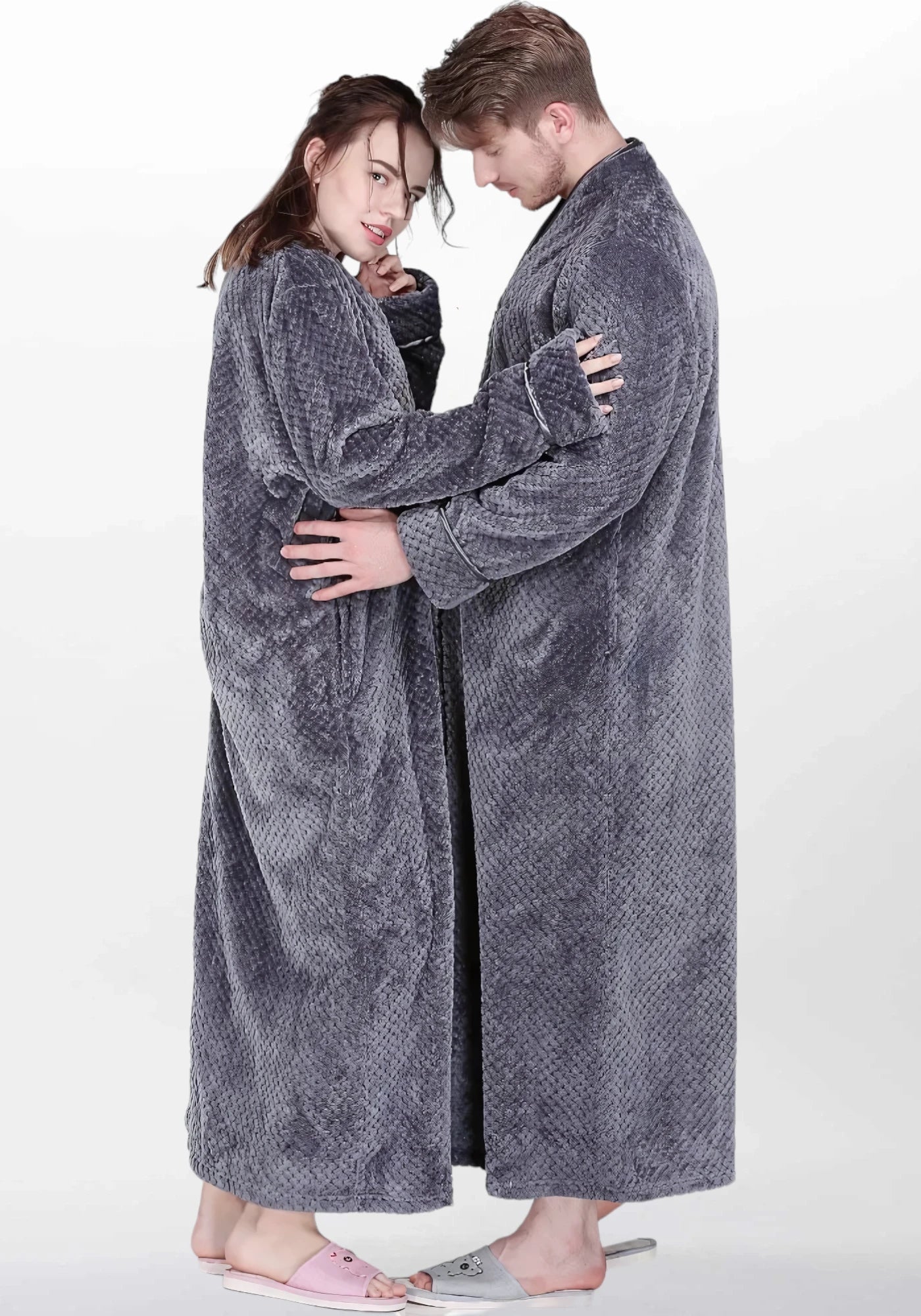 Robe de chambre femme avec fermeture éclair