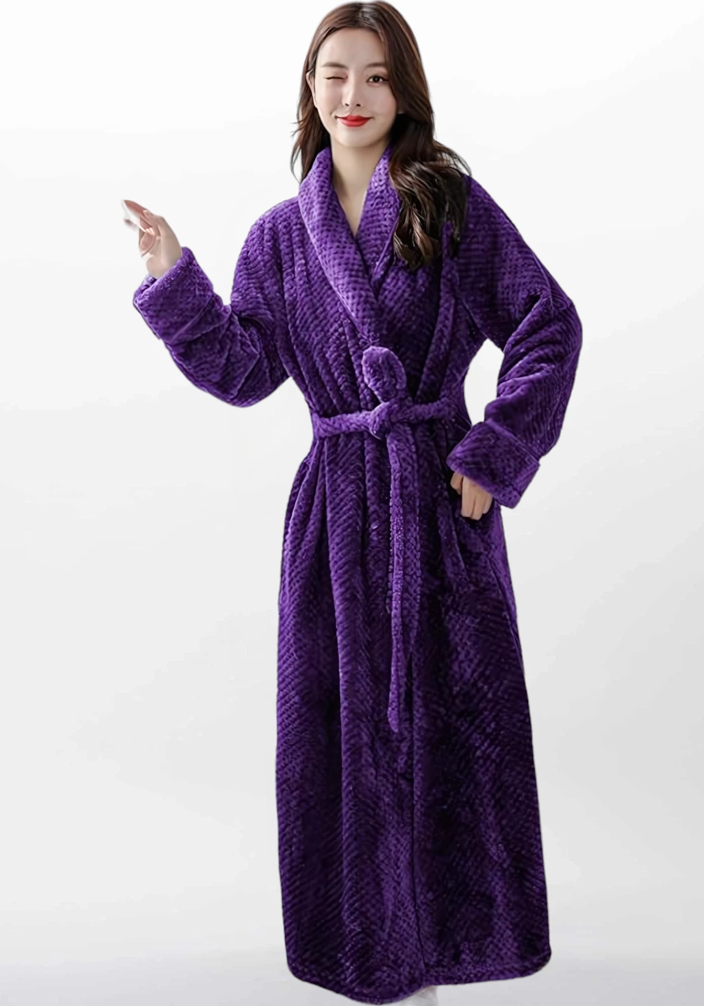 Robe de chambre femme en pilou