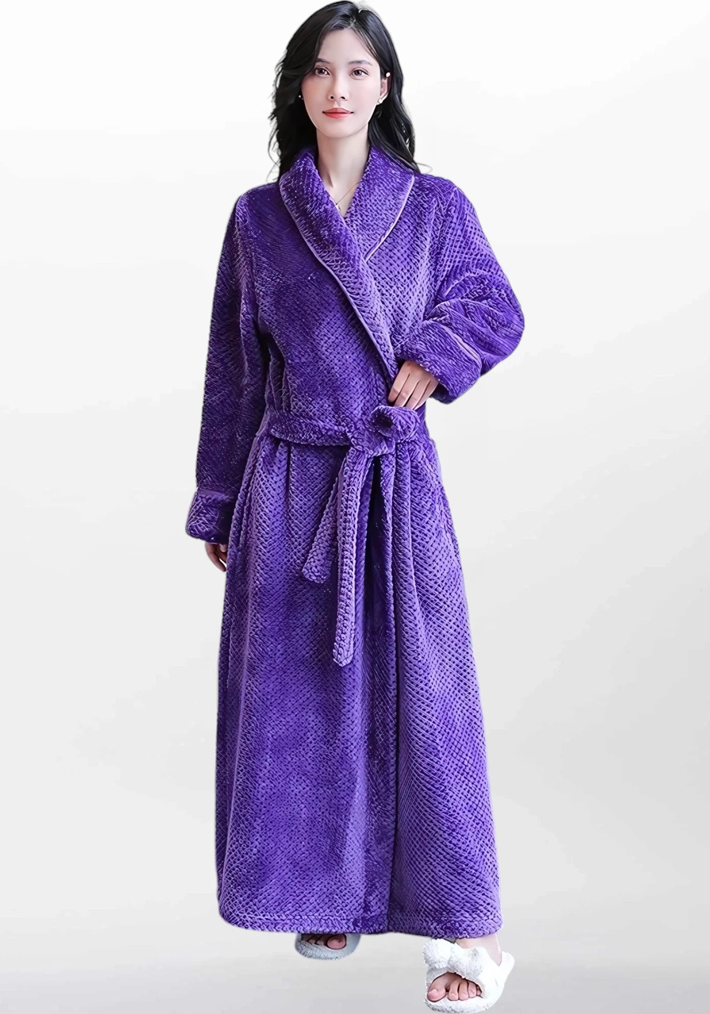 Robe de chambre femme en pilou