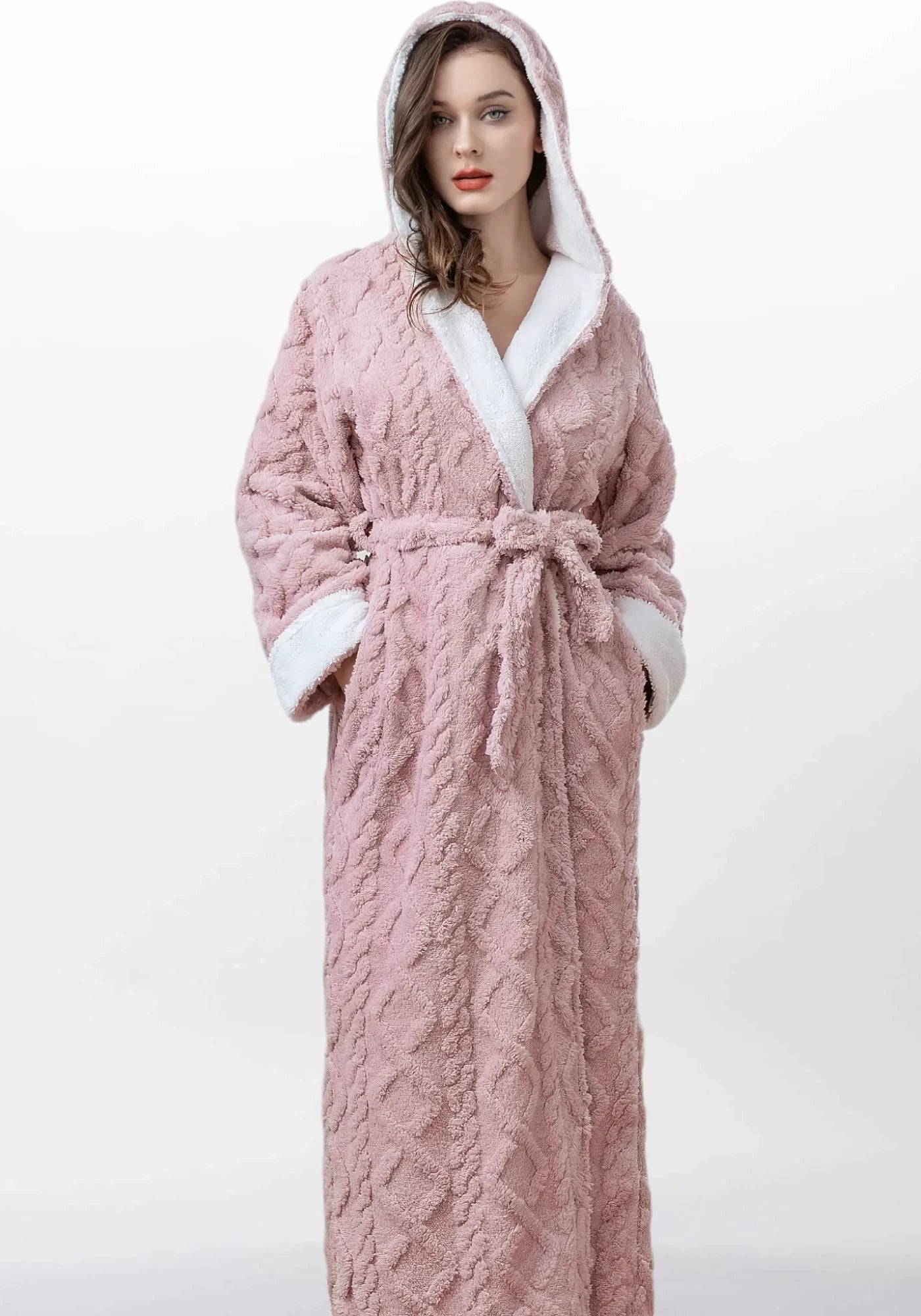 Robe de chambre femme en polaire