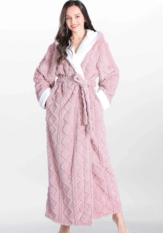 Robe de chambre femme en polaire