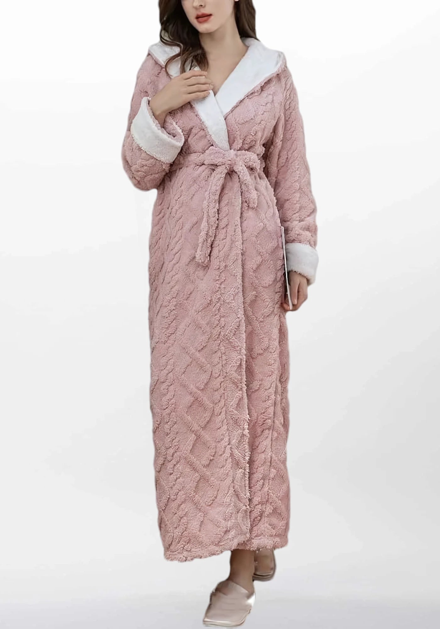 Robe de chambre femme en polaire