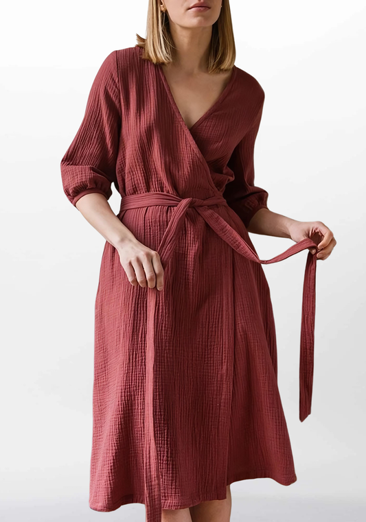 Robe de chambre femme été coton