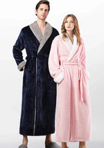 Langer Damen-Bademantel aus Fleece  - Vignette | Ma robe de chambre