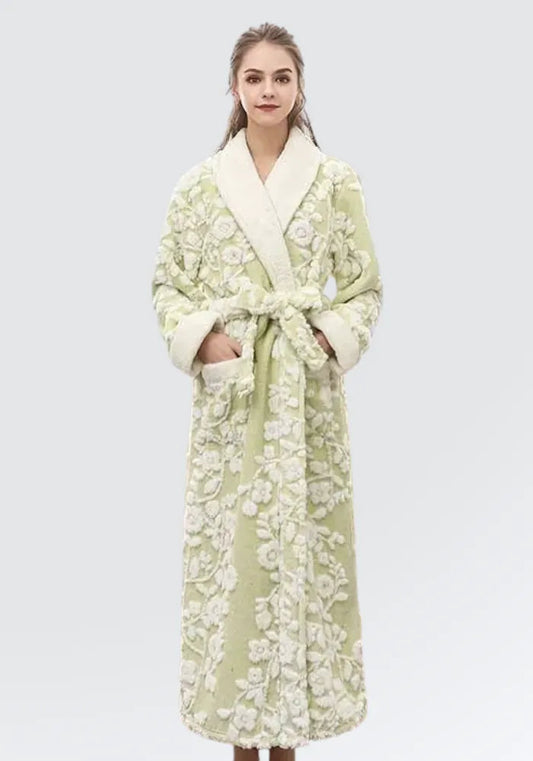 Robe de chambre femme luxe polaire