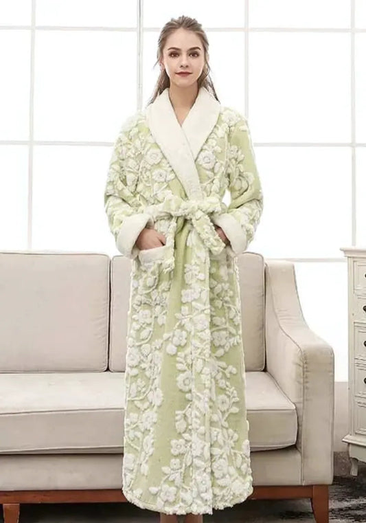 Robe de chambre femme luxe polaire