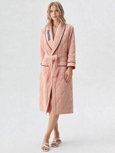 Robe de chambre femme matelassée