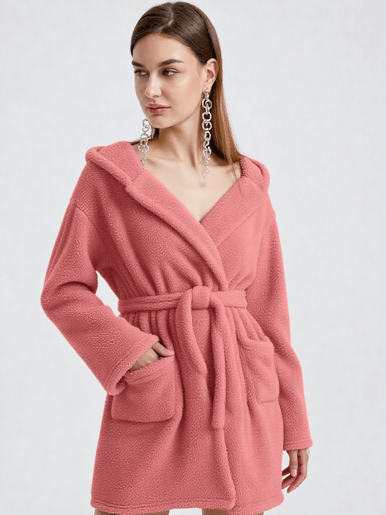 Robe de chambre femme polaire courte - Ma robe de chambre