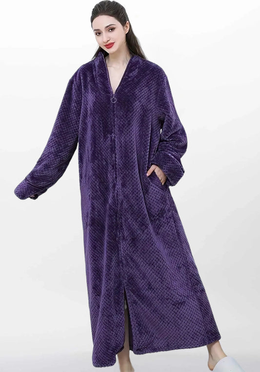 Robe de chambre femme polaire grande taille