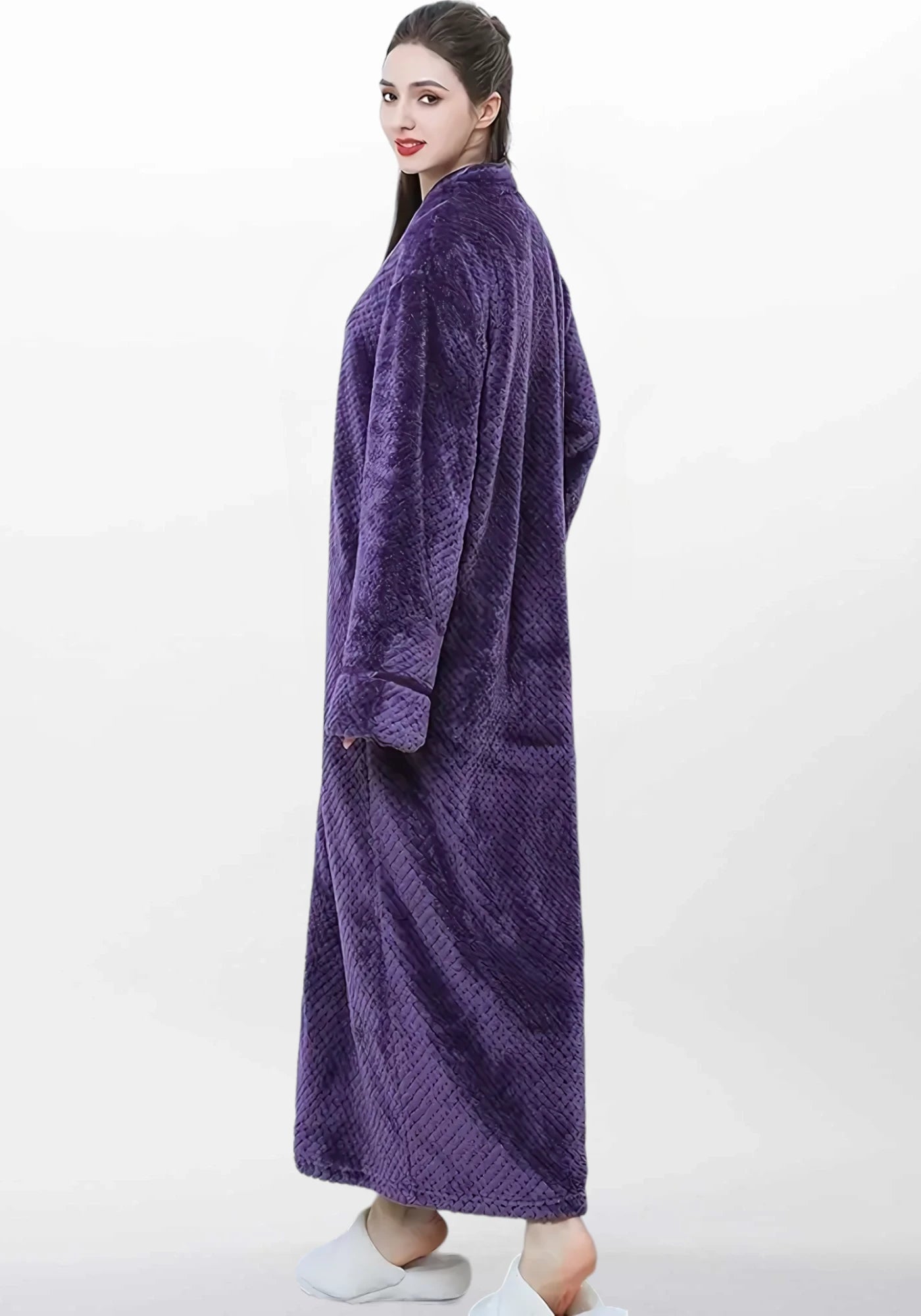 Robe de chambre femme polaire grande taille