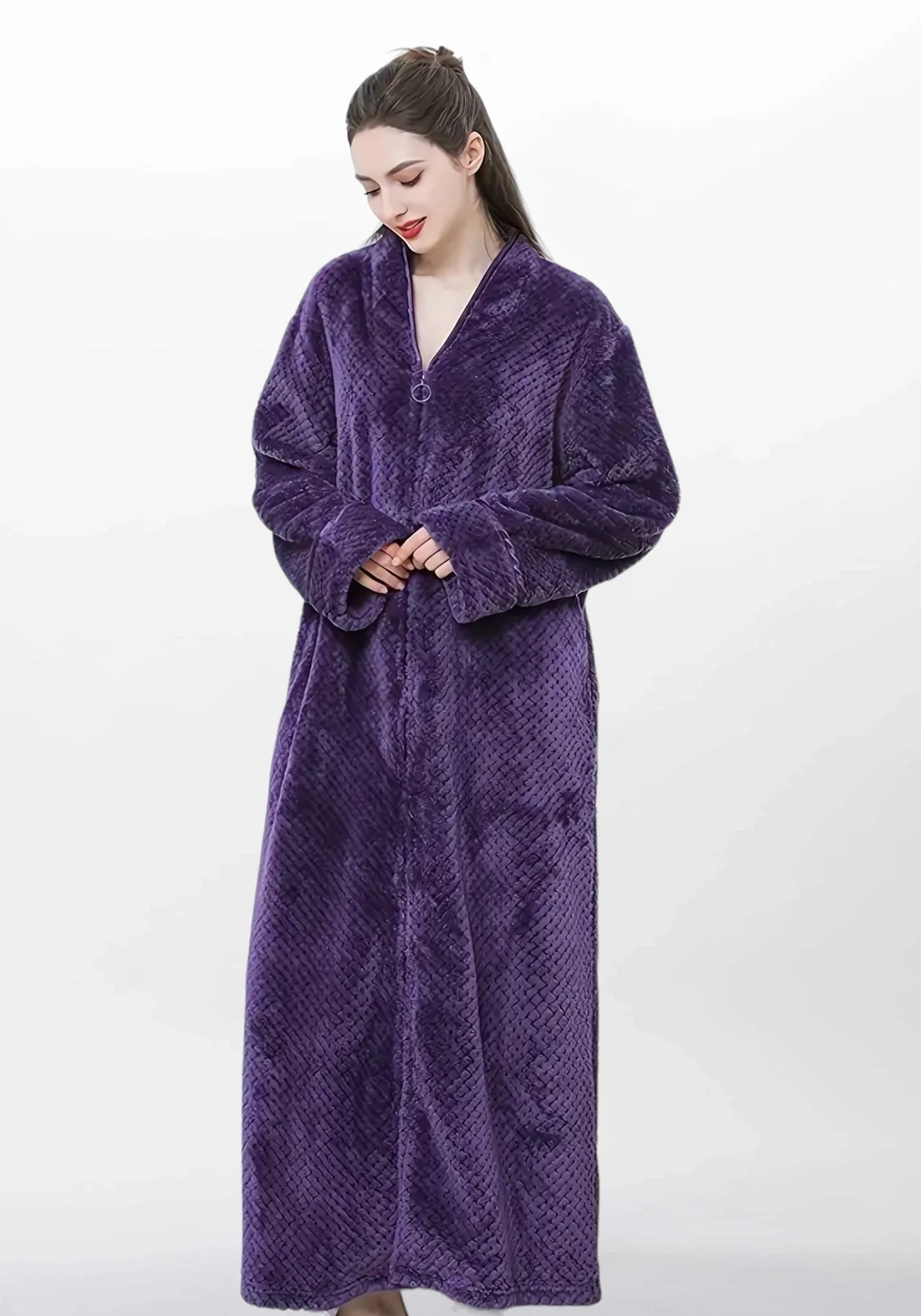 Robe de chambre femme polaire grande taille