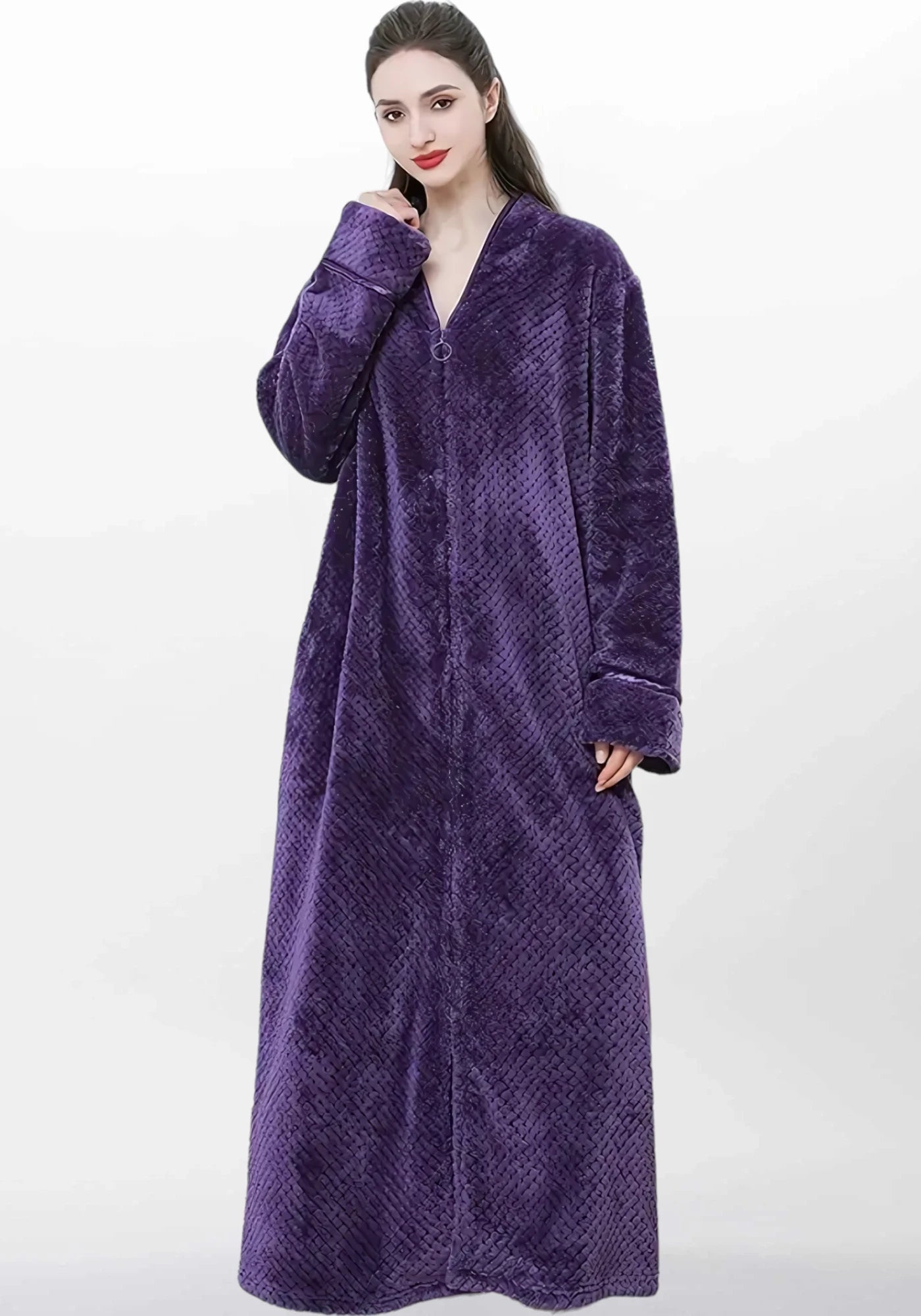 Robe de chambre femme polaire grande taille