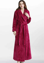 Robe de chambre femme polaire rouge - Vignette | Ma robe de chambre