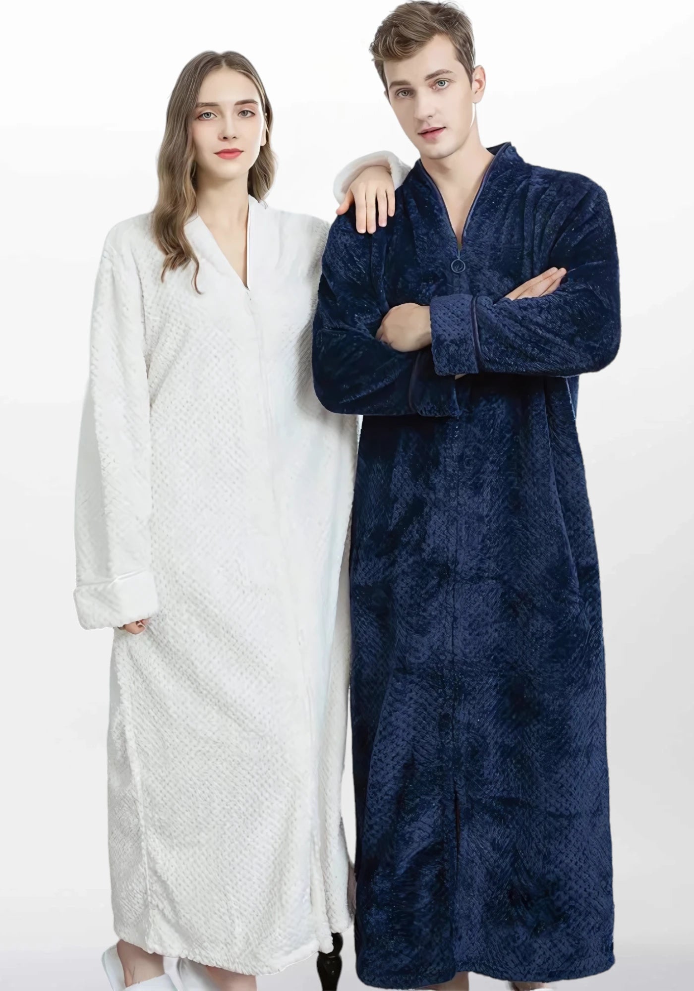 Robe de chambre zippée hotsell