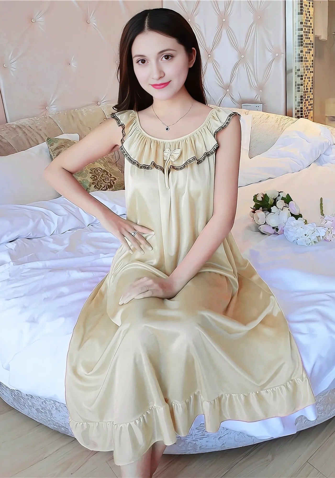 Robe de chambre polyester femme sale