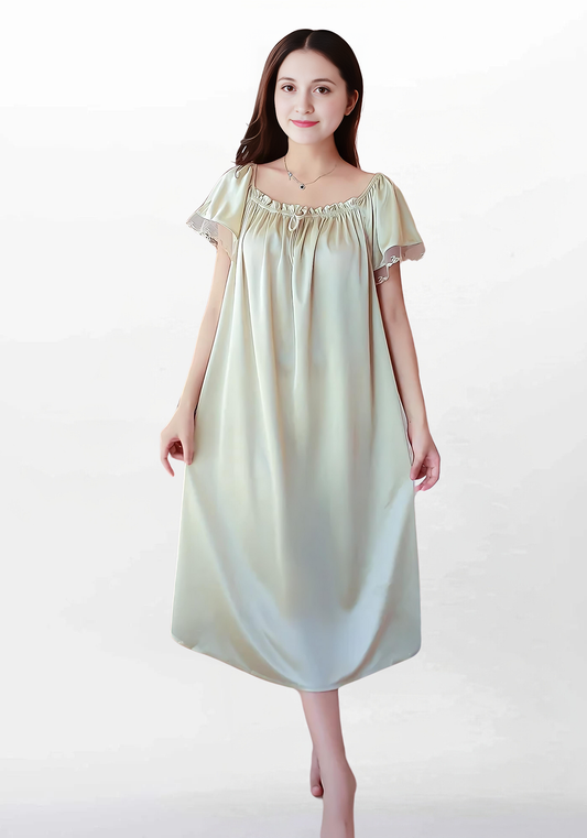 Robe de chambre femme satin longue