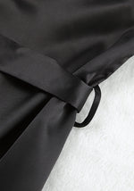 Robe de chambre femme satin noir - Vignette | Ma robe de chambre