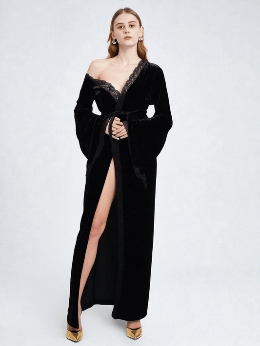 Robe de chambre femme velours luxe - Ma robe de chambre