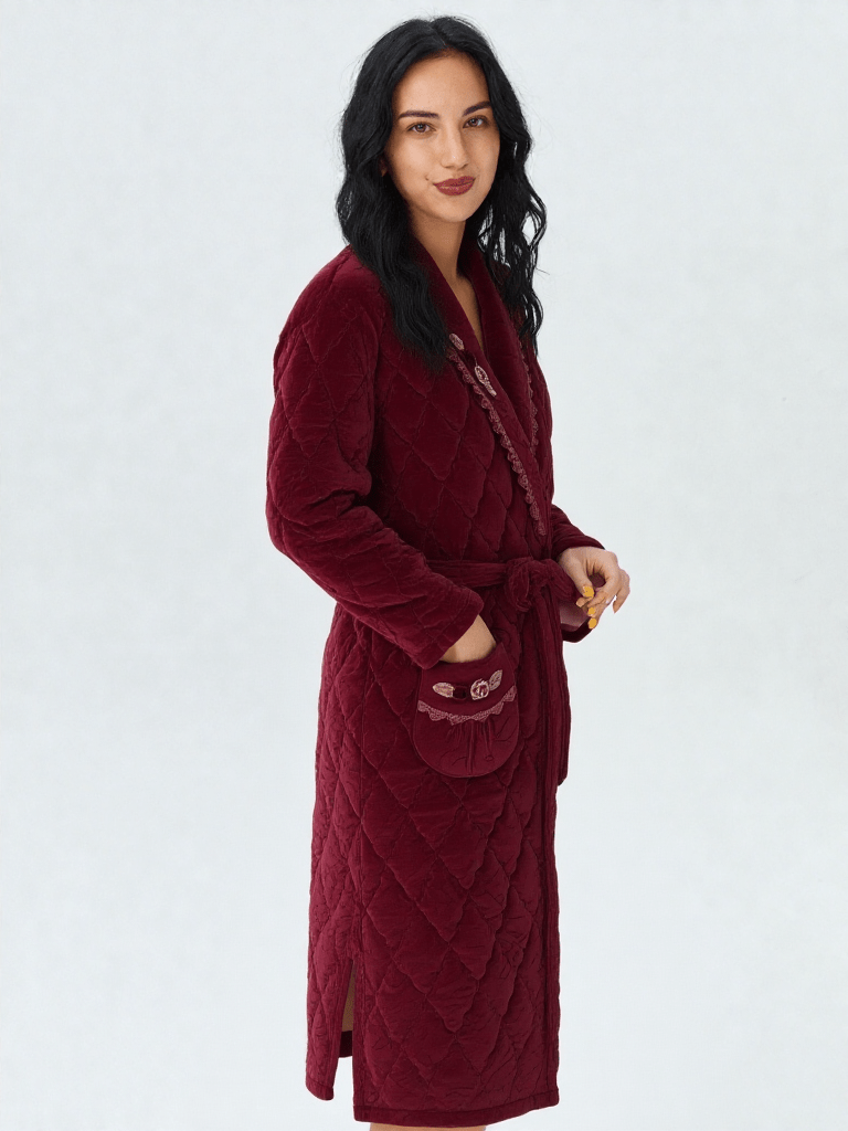 Robe de chambre femme velours - Ma robe de chambre