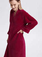 Robe de chambre femme velours zippée - Vignette | Ma robe de chambre