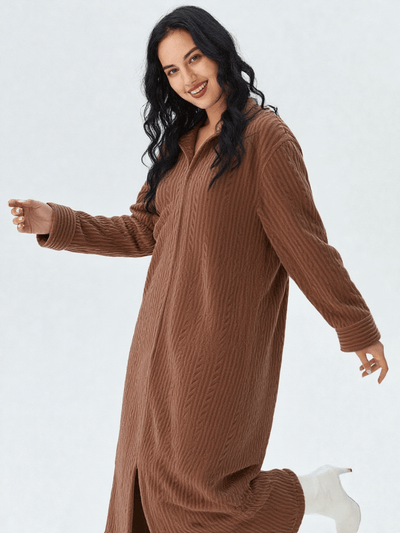 Robe de chambre femme zippée courtelle - Ma robe de chambre