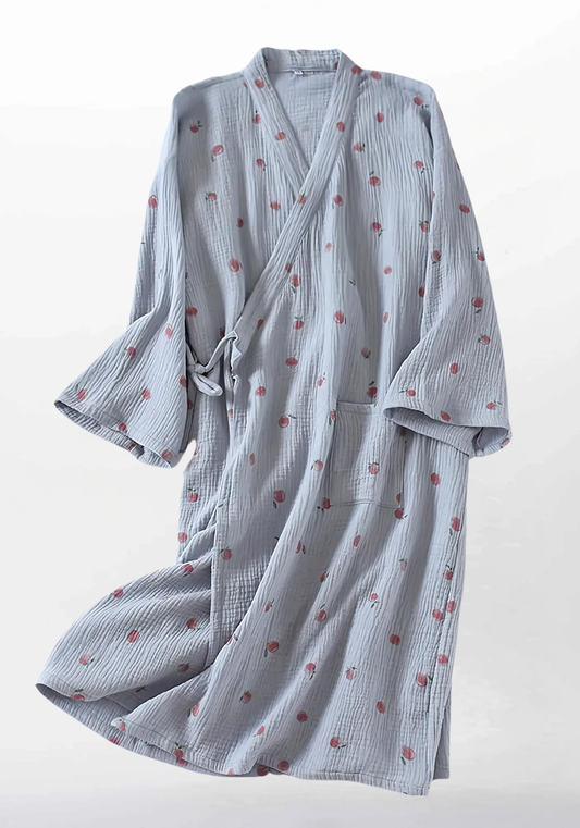 Robe de chambre gaze de coton femme