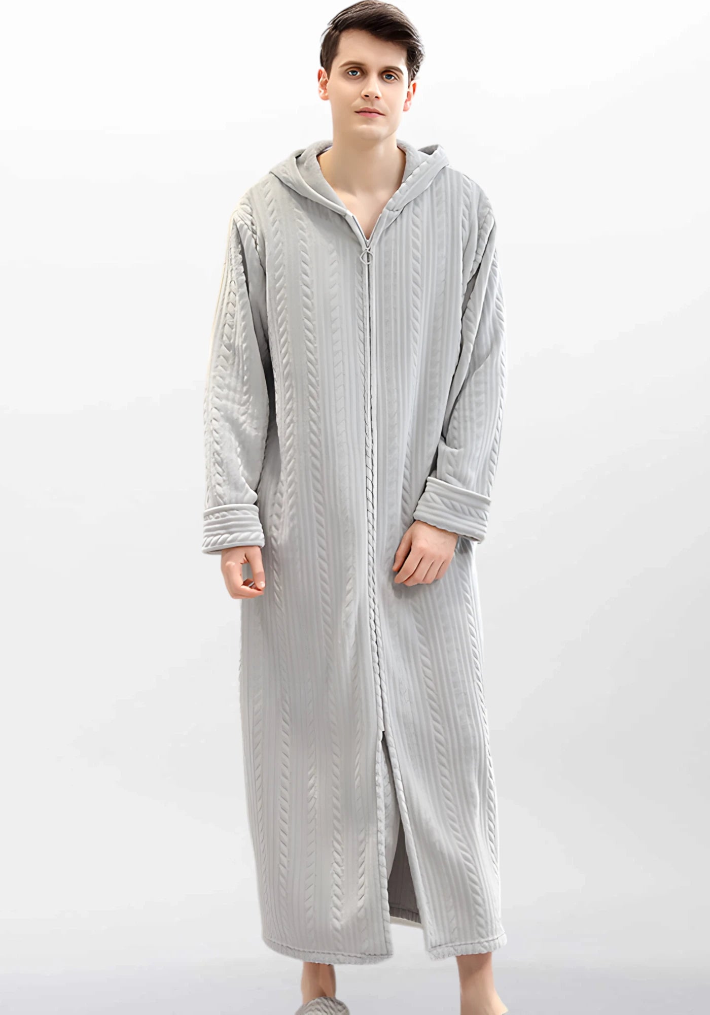 Robe de chambre homme avec capuche