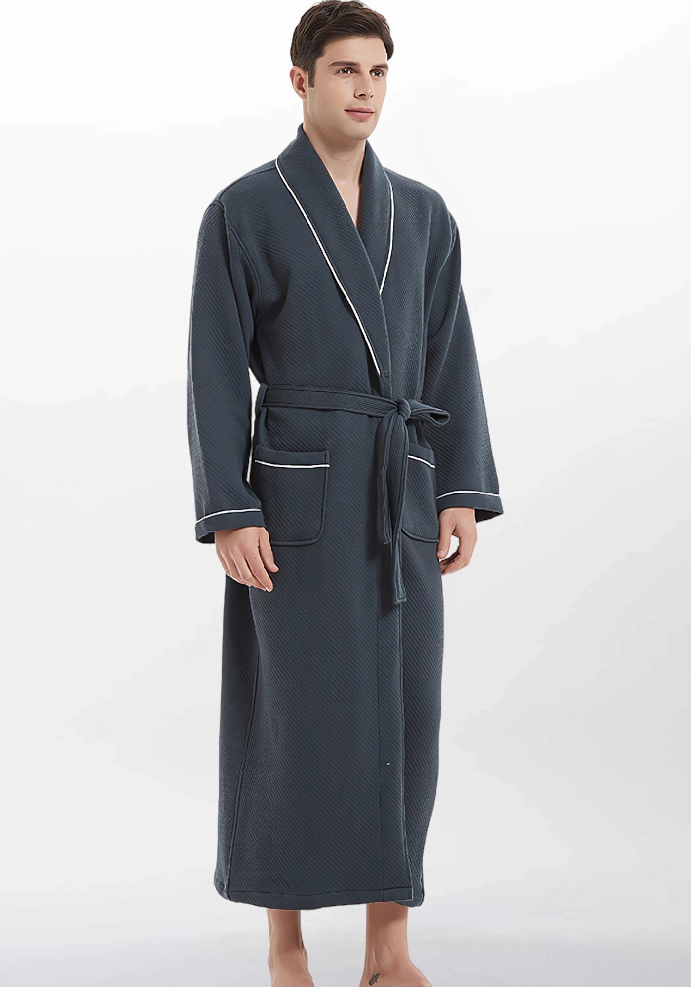 Robe de chambre homme coton léger