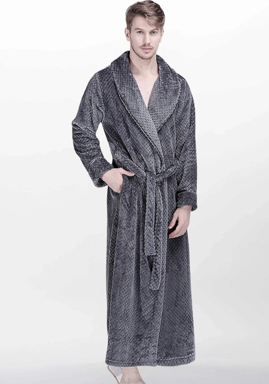 Robe de chambre homme longue en polaire