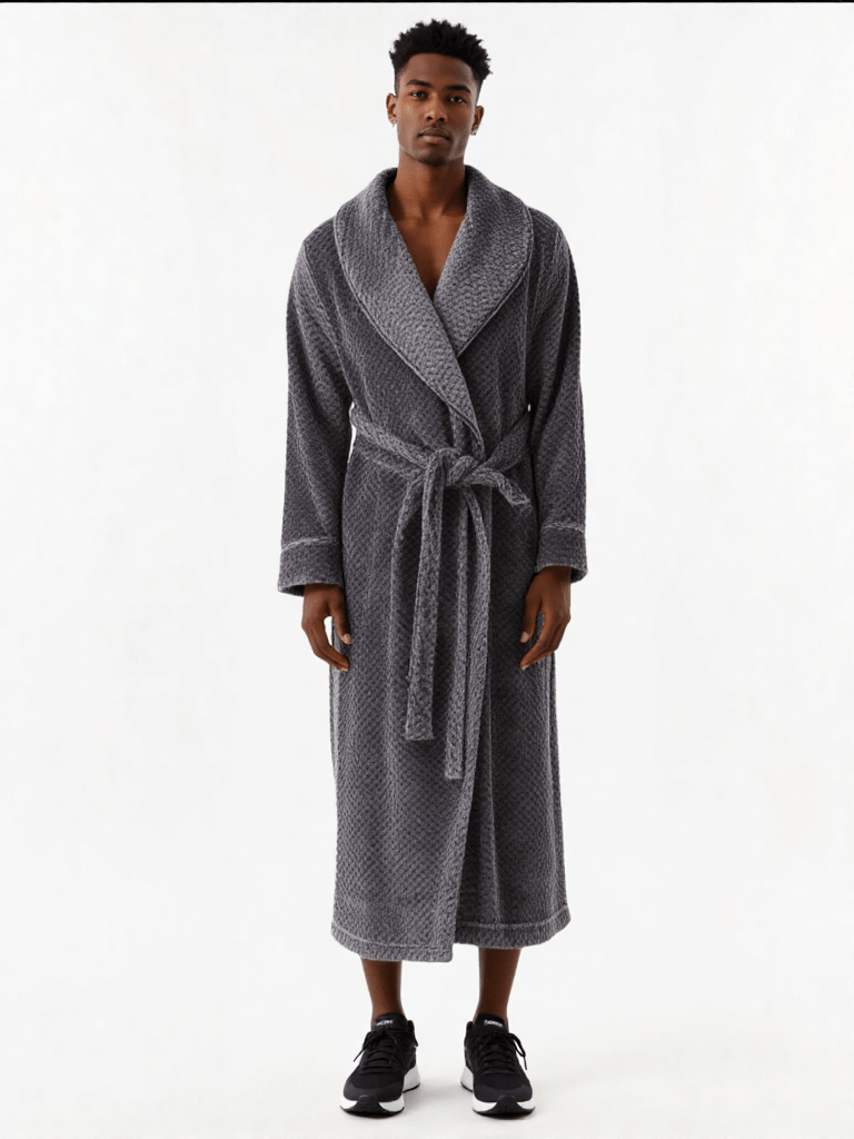 Robe de chambre homme longue en polaire - Ma robe de chambre