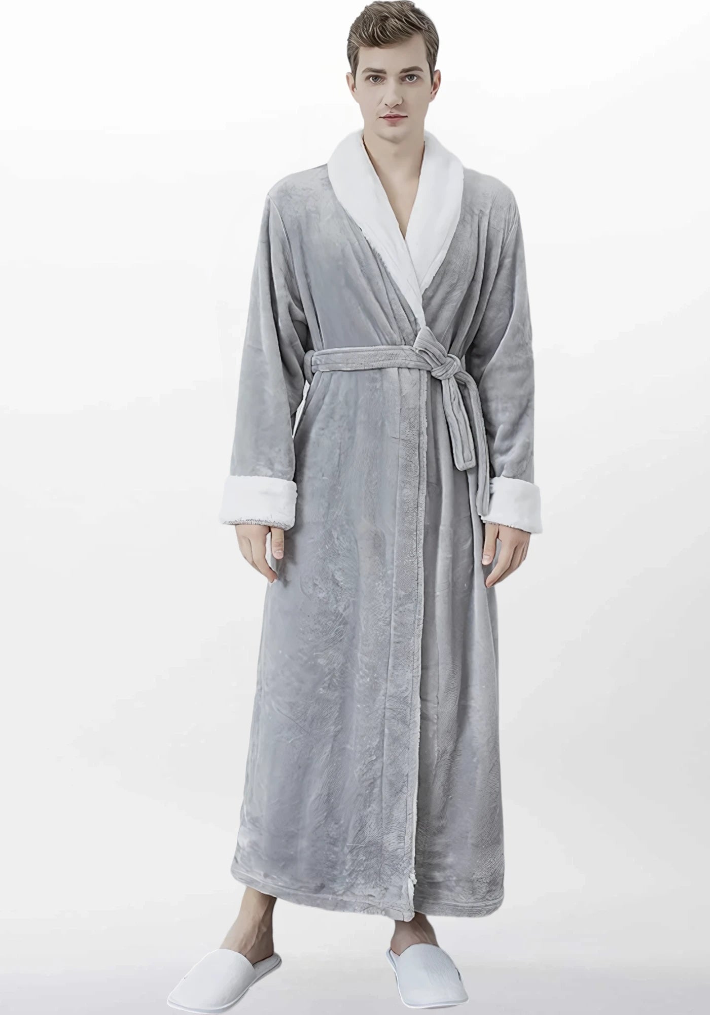 Robe de chambre homme longue polaire