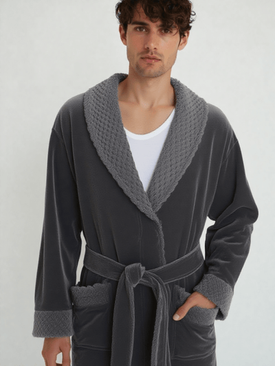 Robe de chambre homme polaire personnalisé - Ma robe de chambre