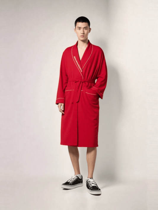 Robe de chambre homme satin de coton - Ma robe de chambre
