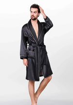 Robe de chambre homme satin soie - Vignette | Ma robe de chambre