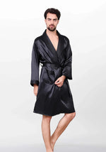 Robe de chambre homme satin soie - Vignette | Ma robe de chambre