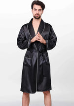 Robe de chambre homme satin soie - Vignette | Ma robe de chambre