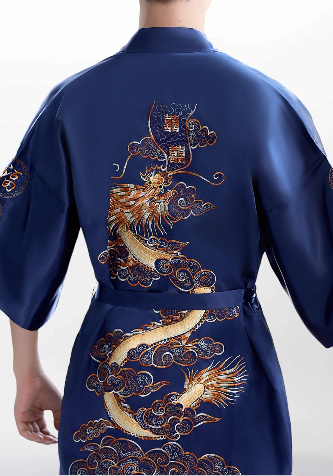 Robe de chambre homme style kimono